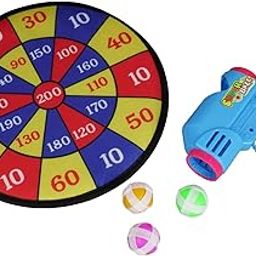 Asian Sticky Target with Toy Dart Board, Toy Guns & 3 Sticky Balls Target Game for Kids Dart Board Game-picture-12