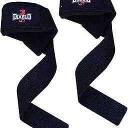 DIABLO Cotton Gym Support/Weight Lifting Hand Bar Strap/Wrist Support for Men & Women (Free Size), Black-image-82