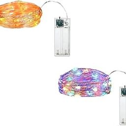 Xenith® 30 LED Warm White & Multicolor Fairy String Lights 3 Meter Battery Powered Waterproof for Diwali Chirstmas New Year Festival Wedding Gifting Indoor Outdoor (1 Warm White 1 Multicolor)-picture-13