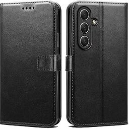 Oncraves Flip Case for Samsung Galaxy F15 5G | Card Slots, Magnetic Closure, Black-image-59