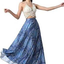 Women Floral Printed Skirt | Stylish A- Line Pleated Skirt | Party Casual Wear Floor Length Skirt-image-73