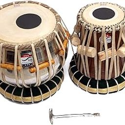 SURJAN SINGH AND SONS Steel tabla jodi set with all accessories-picture-23
