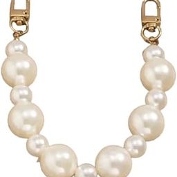 Pearl Purse Strap with Buckles, White-image-43