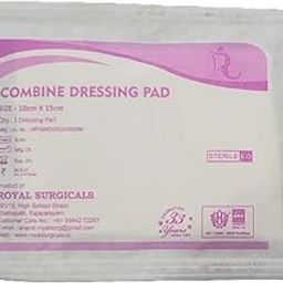 Royal Surgicals Sterile Absorbent Cotton Combine Dressing Pad | Dressing Pad for Wound Dressing/First Aid/Home (10x15cm) (Pack of 50)-image-66