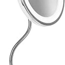 HOMEGENIX Vanity Mirror with Lights, 10x Magnification for Makeup | LED Lighted Mirror with Adjustable Goose Neck | Nickel Finish | Perfect for Bedroom or Bathroom, Travel Desk Mirror-picture-25