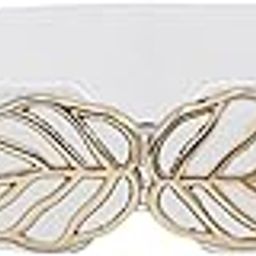 Stretchable Leaf Design Elastic Fabric Waist Belt For Women – Stretchy Belt For Dresses, Jeans, And Sarees – Free Size-image-84