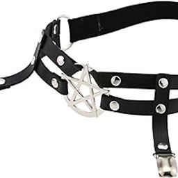 ™ Women Leg Garter Belt Adjustable Thigh Suspender PU Leather Leg Ring Black | Garter Belts | Intimates & Sleep | Womens Clothing-image-73