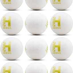 Heega Choice of Champion Plastic Cricket Ball White Non Toxic (Weight 50Gm, Pack Of 12 | 50 Gm Per Ball)-image-3