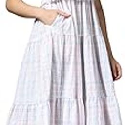 Maternity Zipless Feeding Dress for Women | 100% Cotton Pre & Post Pregnancy Printed Dress for Pregnant Woman | Nursing Dresses for Easy Breastfeeding for Mothers with Pockets-image-11