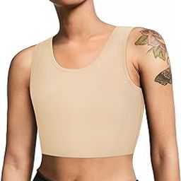 Chest Binder for Transgender FTM LGBT Tomboy Tops Women Breathable Binder Bra Tank Tops Elastic, Skin, XL-image-34