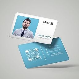 Easy Contact sharing Half and full Customizable Card with Premium Profile Scratch less NFC card (Send your details for customization) (Photo Blue horizontal)-picture-12
