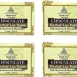Khadi Pure Herbal Chocolate Lip Balm, 10 ml (Pack of 4)-image-38
