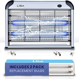 LiBa Bug Zapper & Electric Indoor Insect Killer - Mosquito, Bug, Fly & Other Pests Killer - Powerful 2800V Grid 20W Bulbs - Free 2-Pack Replacement Bulbs Included - Indoor Use Only-image-38