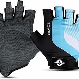 Nivia Blade Gloves for Men & Women – Breathable, Padded Fitness Gloves for Gym, Weightlifting & Training (Large) - Blue-image-34
