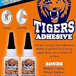 Woodcraft Original Tiger super glue for plastic and metal, wood, ceramic, rubber, glass Instant quick fix Adhesive (20mlx2pcs) for all purpose-image-23