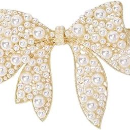 Clips Bow Hairpin Barrettes Headdress Bowknot Woman Butterfuly Golden Clip Decor Shape French Women, Rhinestone Female Spring Silver Hair Pearl Clip Hair Accessories-image-3