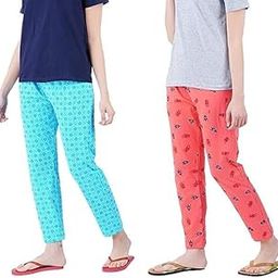 Women's Pyjama Pant (Pack Of 2) (XXX-Large, Red & Blue)-picture-47