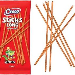 Croco Long Stick Pretzels Snacks Salted 250G, Imported Namkeen Sticks.-image-39