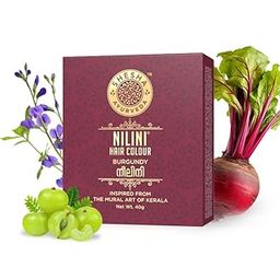 Shesha Ayurveda Nilini Hair Colour - Ayurvedic, No Ammonia, No Peroxide, No Perborates, No Bleach,Natural Burgundy Colour (40g)-image-99