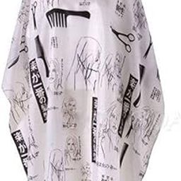 TWIREY Printed Hair Cutting Sheet Apron Hairdressing Gown Cape Hair Cutting Barber Cloth Salon Accessories-image-12