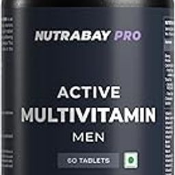 Nutrabay Pro Active Multivitamin for Men - 60 Tablets | 25 Vital Vitamins & Minerals with Zinc, Vitamin C, Vitamin D, Vitamin B12, and Multiminerals | Enhances Energy, Stamina & Immunity-32