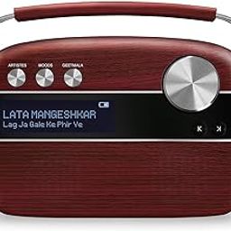 Saregama Carvaan Hindi - Portable Music Player with 5000 Preloaded Songs, FM/BT/AUX (Cherrywood Red)-26