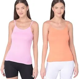 comfort lady Regular Fit Sleeveless Cotton Camisole Slip for Women and Girls(Pack of 2)-picture-36