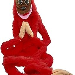 SSR SHOP Ventriloquist Monkey Puppet - RED Fabric - Animal Puppet for Kids - Ideal Gift for Learning, Storytelling & Imaginative Play-picture-16