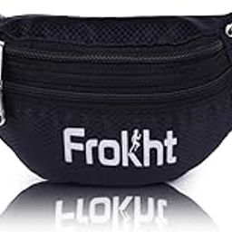 Greyfab Waist Bags for Men Women- Premium Stitching, Branded Zippers, Standard Fanny Pack for Hiking Travel Camping Running Sports Outdoors, Money Belt with Adjustable Strap | Black-14
