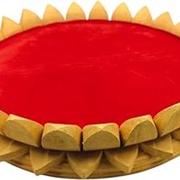 Parth Pooja Wooden Lotus Kamal Aasan-Where god Resides, Made of ShriParni Wood for Keeping Maha Meru Shri Yantra (10 Inch)-10