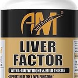 AM NUTRITION Liver Factor (60 Veg Tablets) | Powerful Liver Support Supplement with L-Glutathione & Milk Thistle | 1500mg | Supports Liver Function & Detox | 100% Vegan | for Men and Women-61