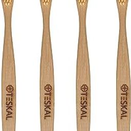 Bamboo Toothbrush Pack of 4 Medium Toothbrush | Medium Bamboo Bristles antibacterial and biodegradable | Eco Friendly-image-93