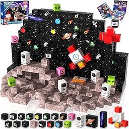 Goody King Magnetic Building Blocks Building Toy 100 Pieces Magnetic Cube Magnetic Building Blocks for Boys and Girls Montessori Creative Toy for Children from 3 Years-5