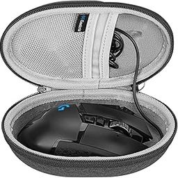 Geekria Hard Mouse Case Compatible with Logitech G502 HERO/G502 SE Hero/G502 Lightspeed Mouse, Electronics Accessories with Cable Storage for Wireless Gaming Office Mouse (Dark Grey)-image-17