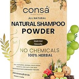 Consa Natural Hair Shampoo Powder (250 Grams) - 100% Herbal Natural Shampoo Powder-33