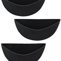 ATORSE 2x3 Pieces Felt Trough Planter Liner Hanging Plant Liner for Living Room Black 12in-image-21
