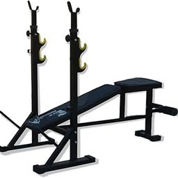 FIRE FITNESS Adjustable 3 leveller Incline, Decline and flat 5in1 Bench Weight Capacity 200 Kg (Black) Multipurpose Fitness and weight lifting Bench for home gym wokout station-8