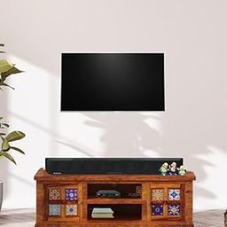 DRONWOOD Sheesham Wood TV Stand with 2 Door and Shelf Storage Tv Entertainment Unit for Bedroom Living Room (Honey Finish)-picture-25