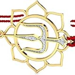 18K Trident Rakhi cum Pendant for Brother-image-34