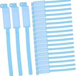PACKOVE 100pcs Blank Disposable Hospital Wristbands Patient Identification Bands for Medical Use Comfortable and Tamper Design-image-40