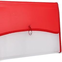 Neomate 13-Pocket Expanding File Organizer | Durable Accordion Folder for Documents, Certificates, and Office Use | Red-11