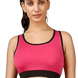 imperative High Elasticity Anti-Sweat Non-Wired Padded Full Coverage Sports Bra for Women | Womens -Medium Impact Gym/Workout Bra-picture-5