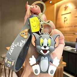 Tom 3D Cartoon Keychain | Cute Key chain for Girls, Kids, Women | Bag Charms for Handbags | Key chain for Car, Bike, Home | Cute Gifts for Girls, Sister, Girlfriend, Birthday | Aesthetic-image-113