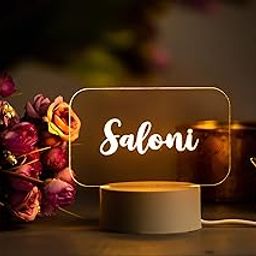 Aica Personalized Name LED Night Table Lamp (White Base) | Gifts for Men Women | Customized Birthday Valentine’s Day Propose Day Gifts for Men Women Husband Wife Girlfriend Boyfriend Office Colleagues-31