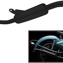 OZANGO Bike Angular Empty Free Flow Bullet Exhaust Silencer Black Suitable BS3 & BS4 Model for RE Thunderbird 500-12