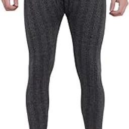 Fashiol Cotton Blend Bottom Thermal Wear Men Body Warmer Pyjama Winter Trouser | Grey. Size 32 to 44-image-96