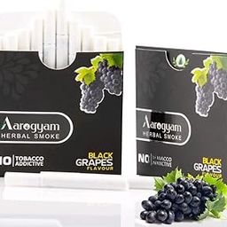 Aarogyam Herbals 100% Tobacco & Nicotine Free Cigarette for Relieve Stress & Mood Enhance Product for Smokers - (10 Sticks in Each Packet) (BLACK GRAPES FLAVOUR, Pack of 2)-image-25