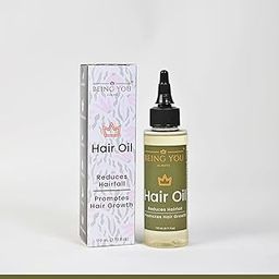 Being You Always Hair Treatment for Hair Growth & Hair Fall Control | With Organic Moringa, Pumpkin, Olive, Jojoba, Almond & Wheat Germ | Non-Sticky Nourishing Formula | 110ml-image-1