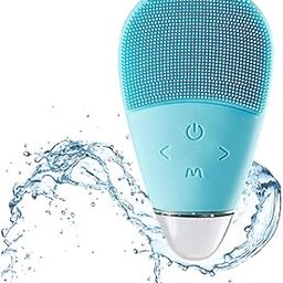 Lifelong LLM351 Facial Cleansing Massager Brush, Rechargeable Electric Handheld Face Massager, Waterproof Ultra Hygienic Soft Silicone Face Scrubber (Blue)-image-46
