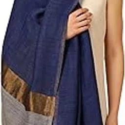 tweedle Women’s Super Soft Pashmina Wool Moonlight Stole| Reversible Zari Scarf for Ladies| Size - 28 x 80 inches-picture-28